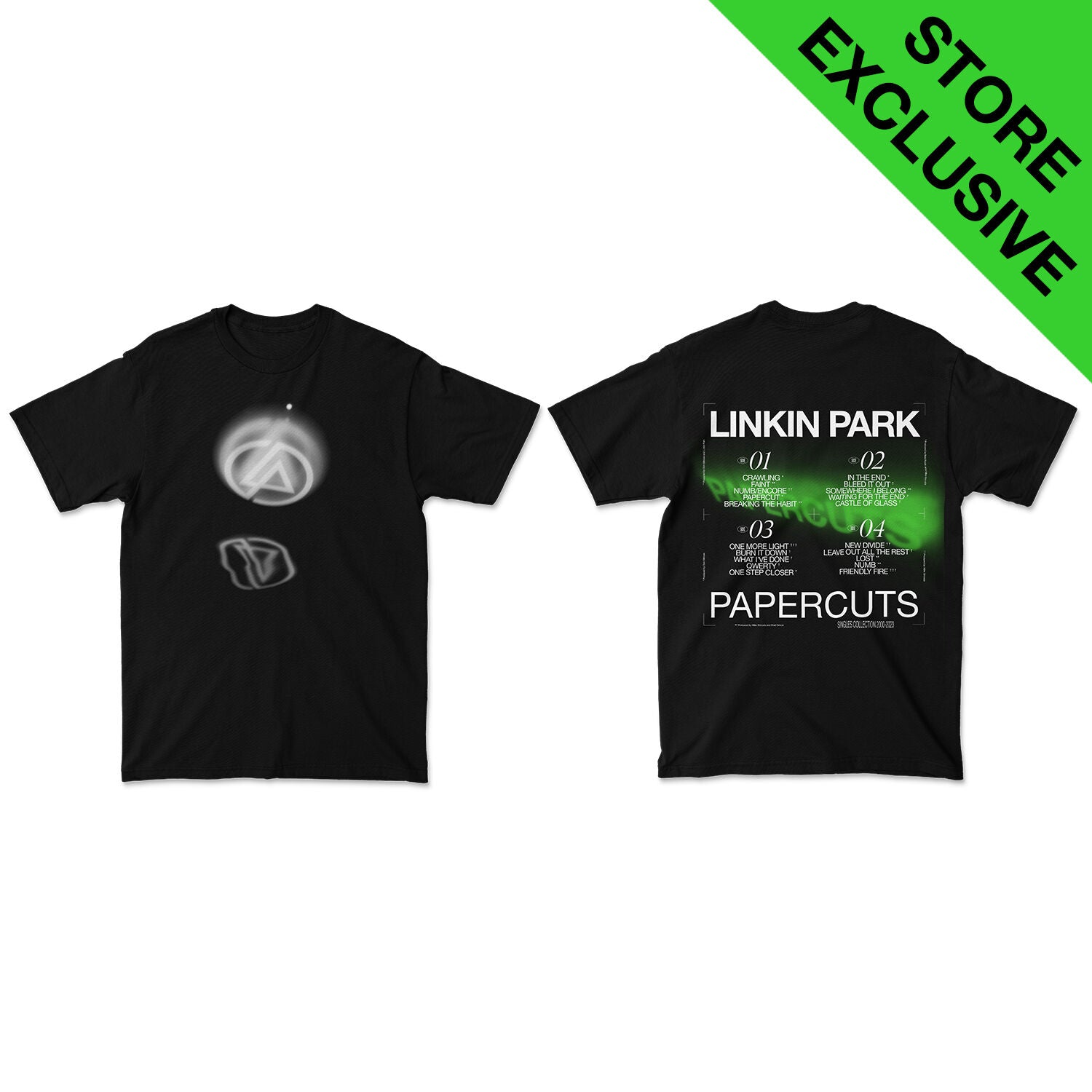 ミュージシャン LINKIN PARK PAPERCUTS REFLECTION TEE LIMITED EDITION PAPERCUTS REFLECTION BLACK TEE – Linkin Park