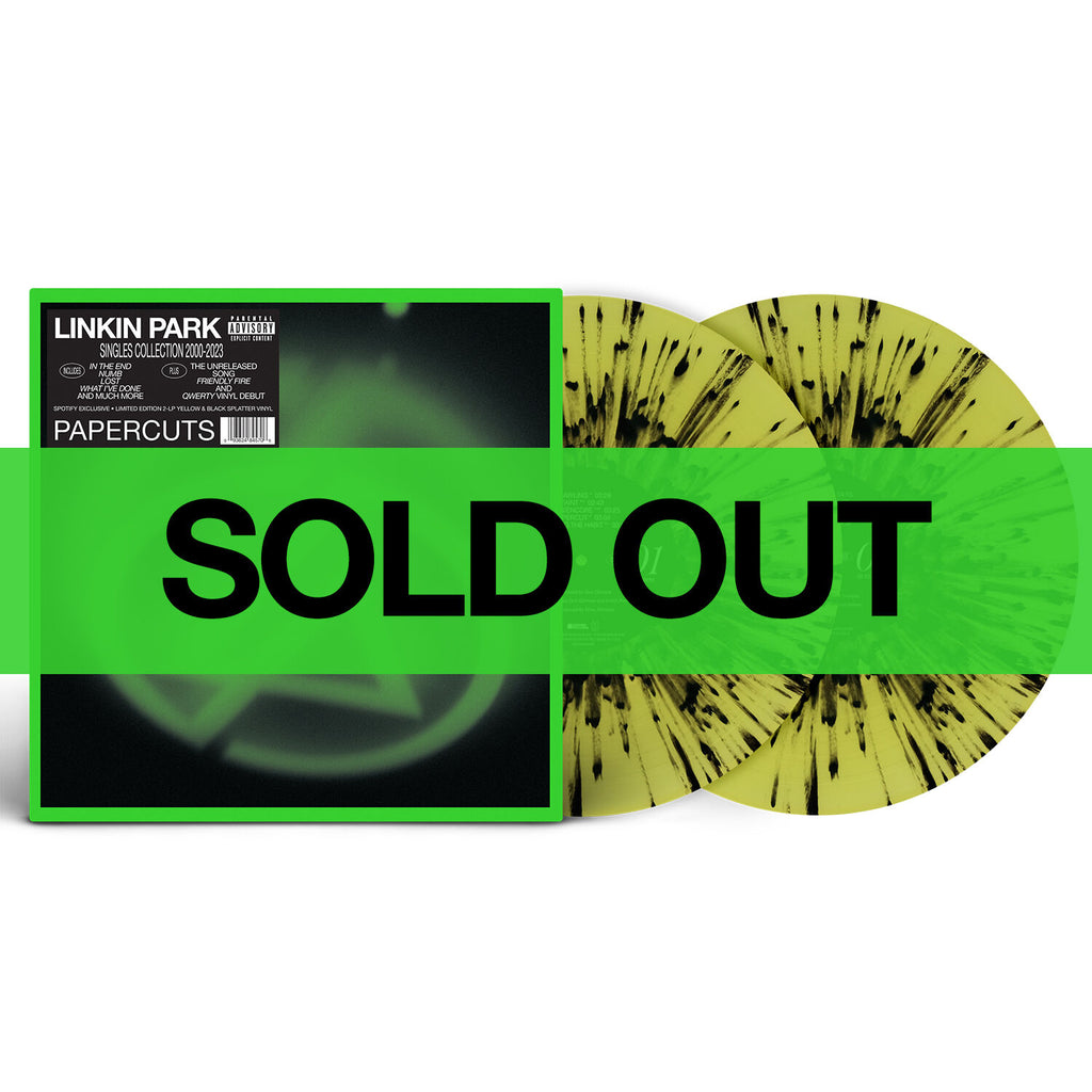PAPERCUTS LIMITED EDITION SPOTIFY EXCLUSIVE YELLOW & BLACK SPLATTER VINYL 2LP