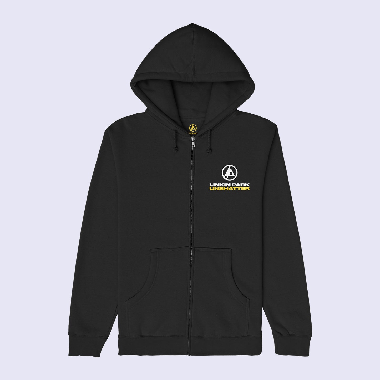 UNSHATTER Black Zip Hoodie