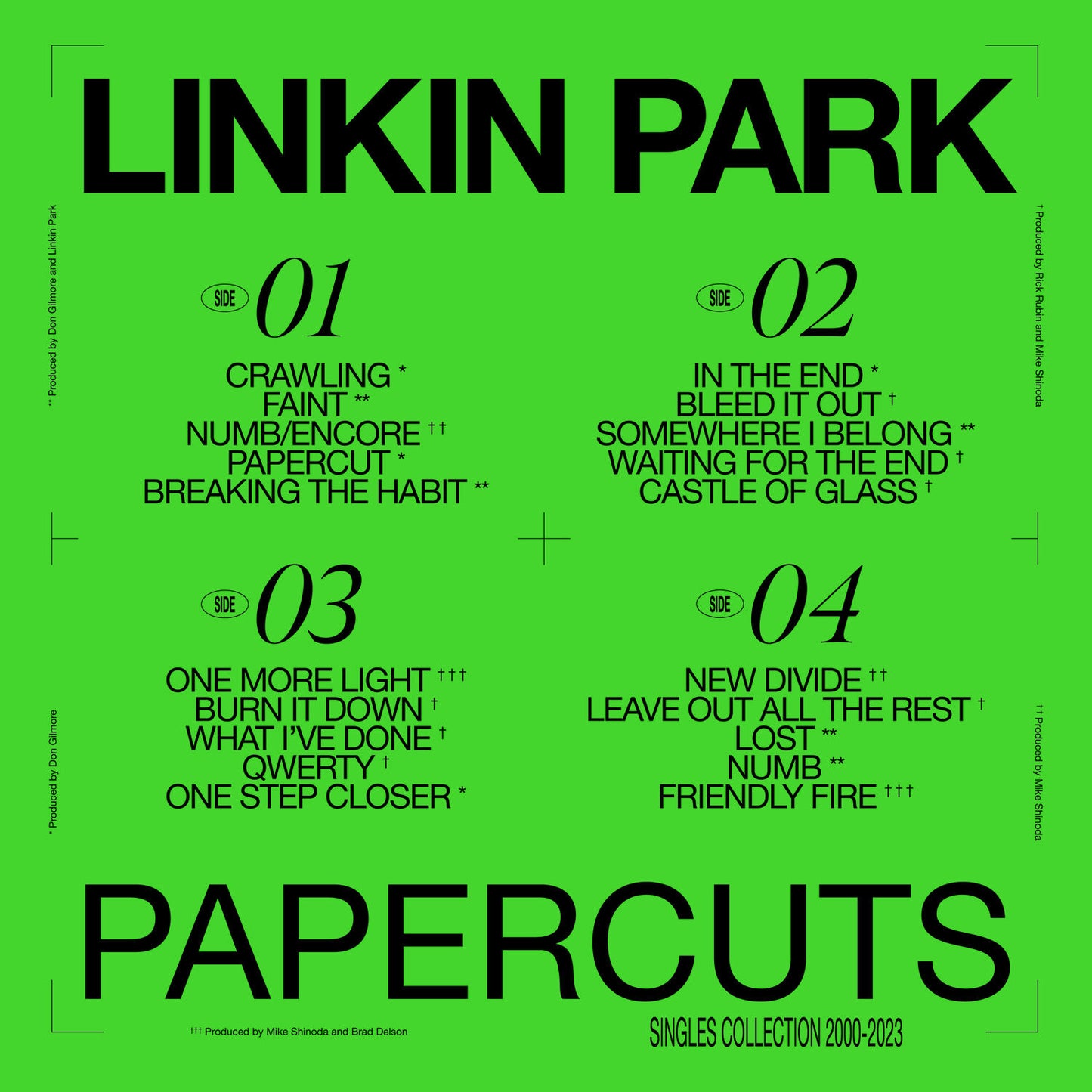 PAPERCUTS LIMITED EDITION SPOTIFY EXCLUSIVE YELLOW & BLACK SPLATTER VINYL 2LP